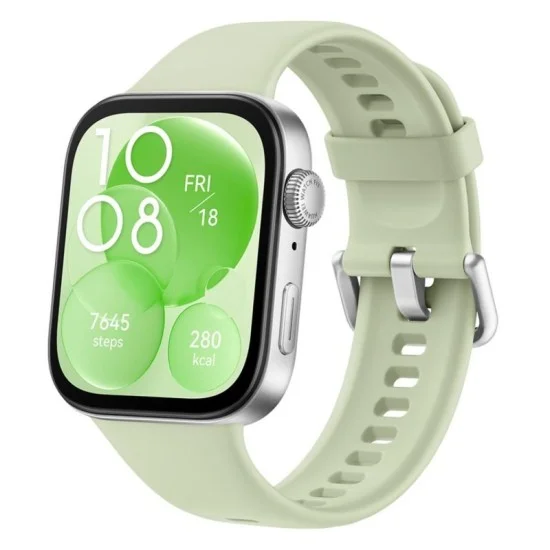 Huawei Watch Fit 3 Aluminum body Silicone Strap - Green